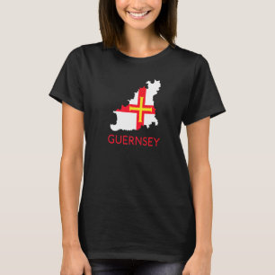 T-shirt Drapeau de Guernesey Île Anglo-Normande britanniqu