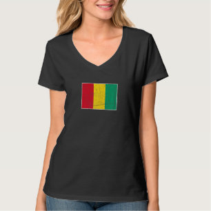 T-shirt Drapeau de Guinée aux couleurs nationales de la Gu
