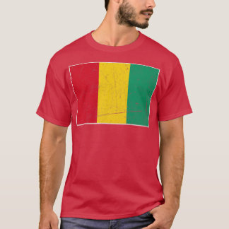 T-shirt Drapeau de Guinée aux couleurs nationales de la Gu
