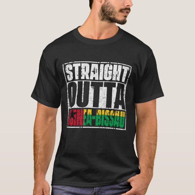T-shirt Drapeau de Guinée-bissau (Devant)