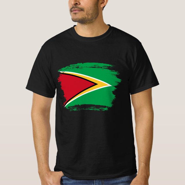T-shirt Drapeau de Guyana (Devant)