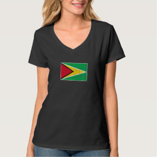 T-shirt Drapeau de Guyane aux couleurs nationales vintages