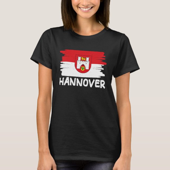 T-shirt Drapeau de Hanovre cool (Devant)