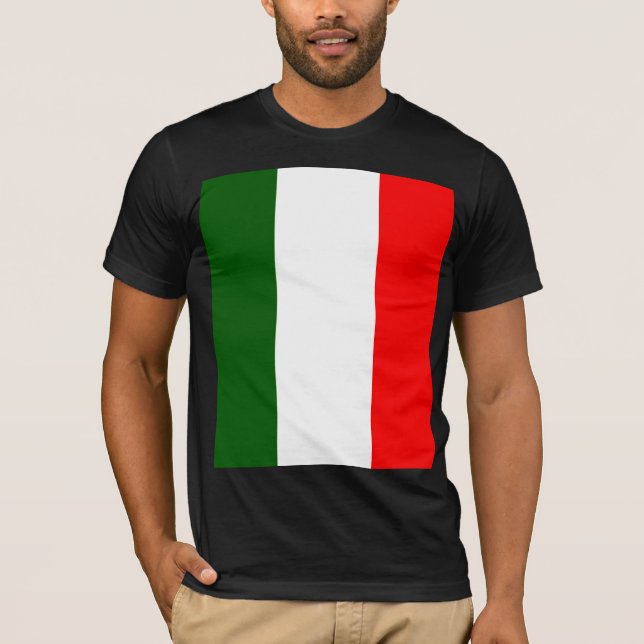 T-shirt Drapeau de haute qualité de l'Italie (Devant)