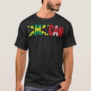 T-shirt Drapeau de Jamaïque Canada Thème pour le Jamai-Can