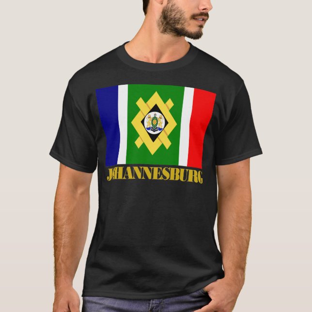 T-shirt Drapeau de Johannesburg (Devant)