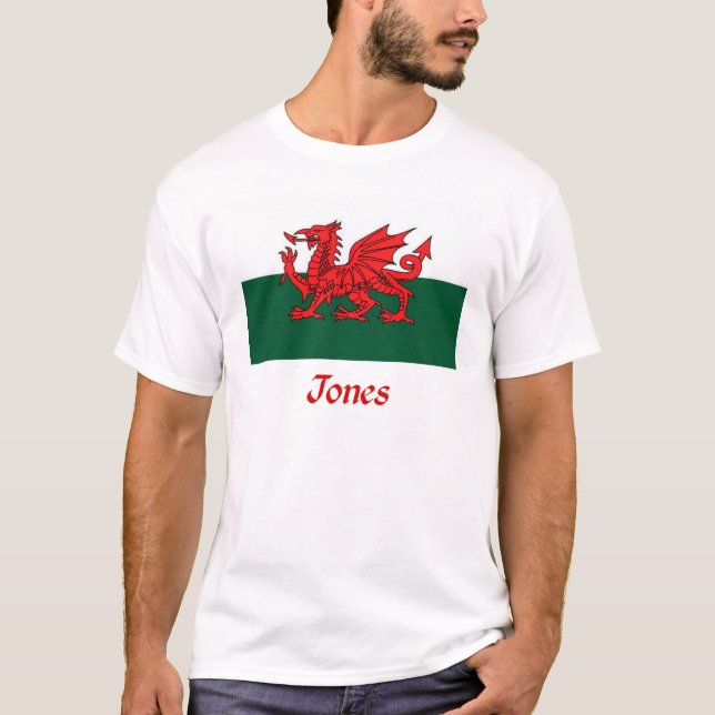T-shirt Drapeau de Jones Gallois (Devant)