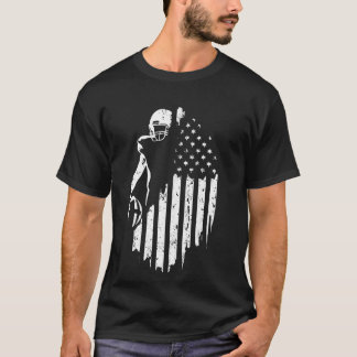 T-shirt Drapeau de joueur de football américain