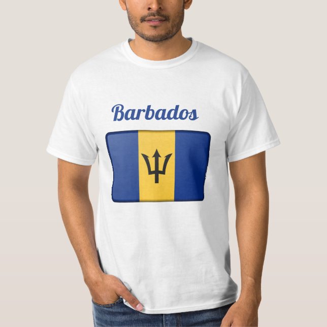 T-shirt Drapeau de la Barbade (Devant)