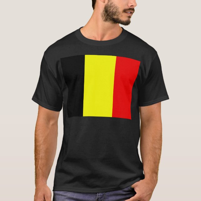 T-shirt Drapeau de la Belgique (Devant)