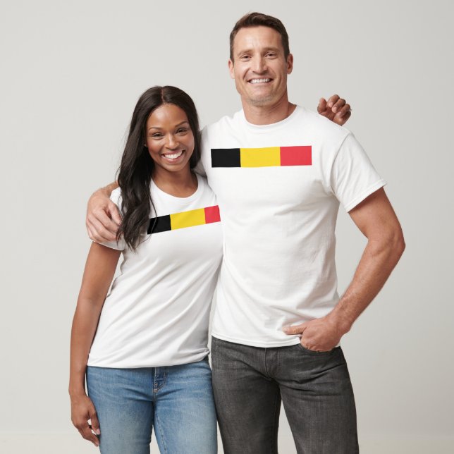 T-shirt Drapeau de la Belgique (Unisexe)