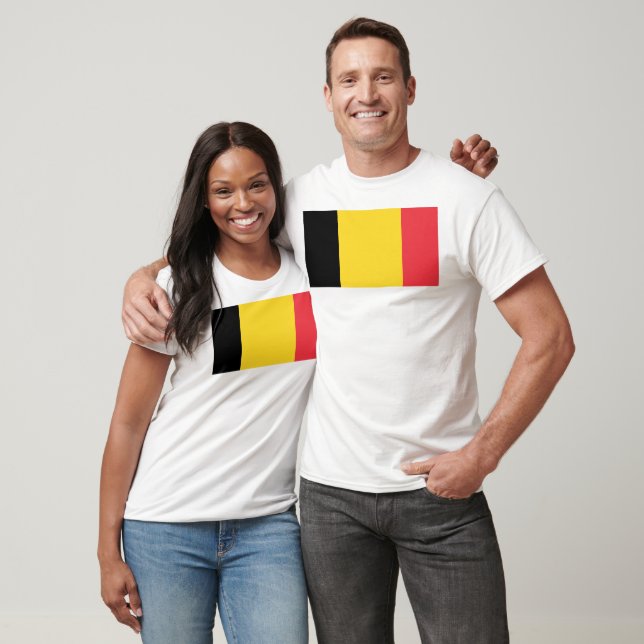 T-shirt Drapeau de la Belgique (Unisexe)