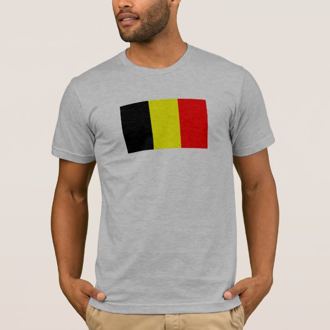 T-shirt drapeau de la Belgique (Devant)
