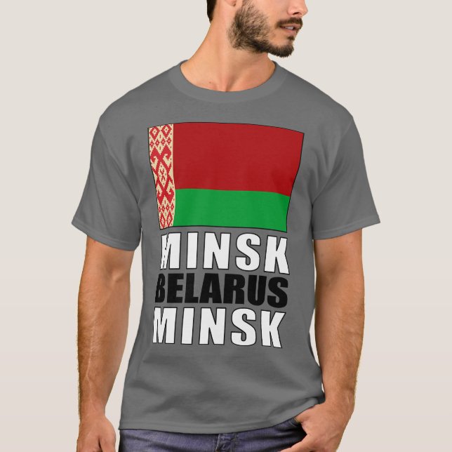 T-shirt Drapeau de la Biélorussie (Devant)