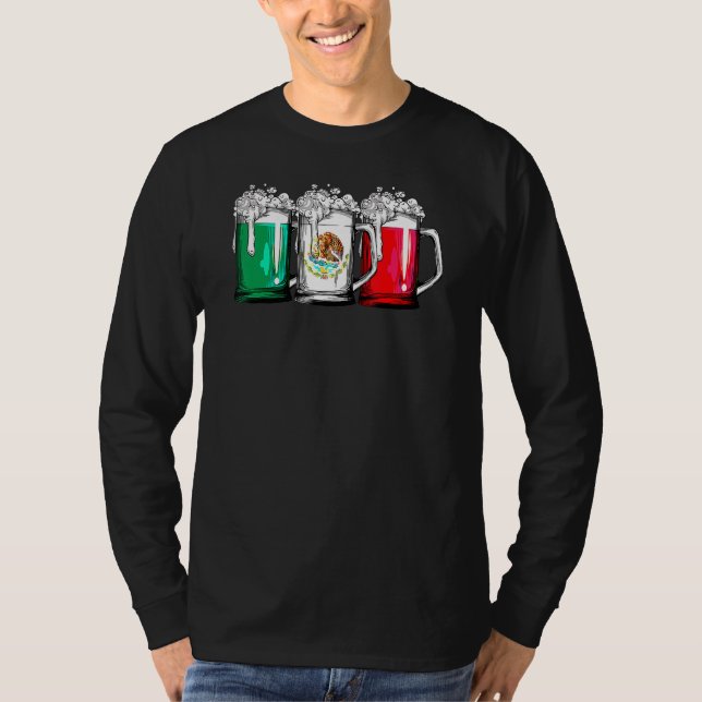 T-shirt Drapeau de la bière mexicaine Cinco De Mayo Femmes (Devant)