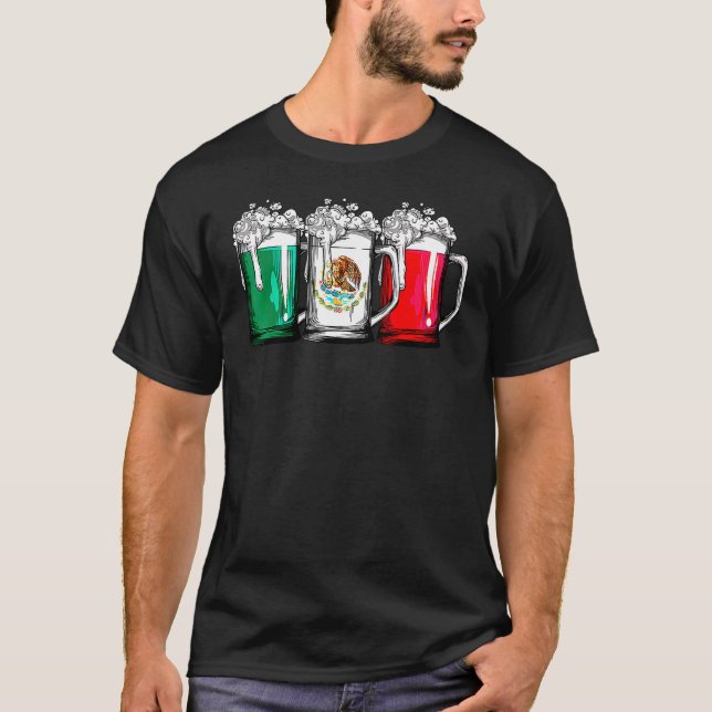 T-shirt Drapeau de la bière mexicaine Cinco De Mayo Femmes (Devant)