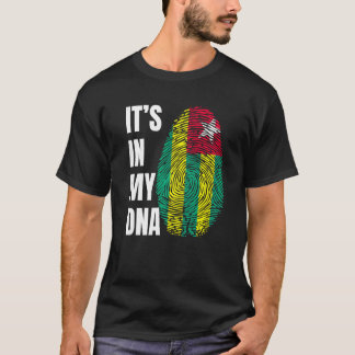 T-shirt Drapeau de la biométrie ADN par empreintes digital