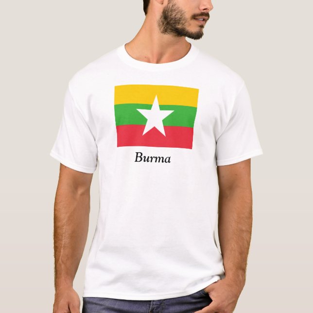 T-shirt Drapeau de la Birmanie (Devant)