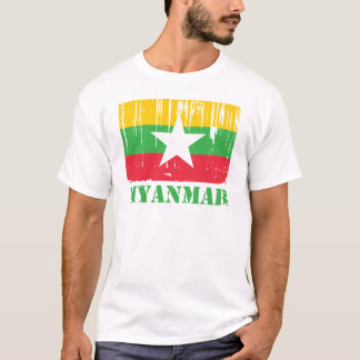 T-shirt Drapeau de la Birmanie Myanmar