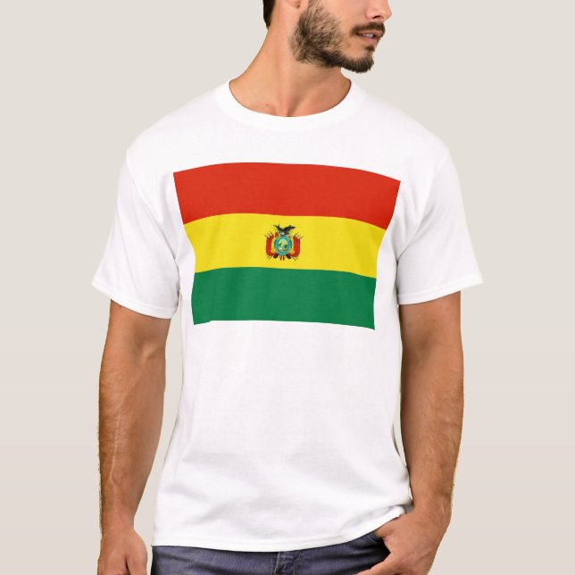 T-shirt Drapeau de la Bolivie (Devant)