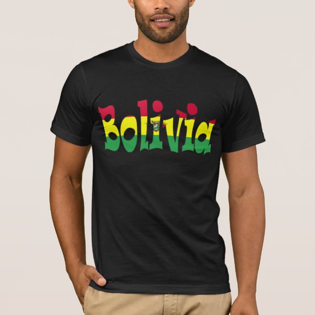 T-shirt Drapeau de la Bolivie (Devant)