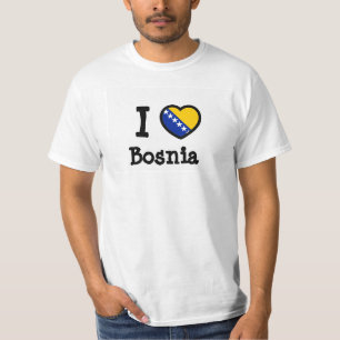 T-shirt Drapeau de la Bosnie