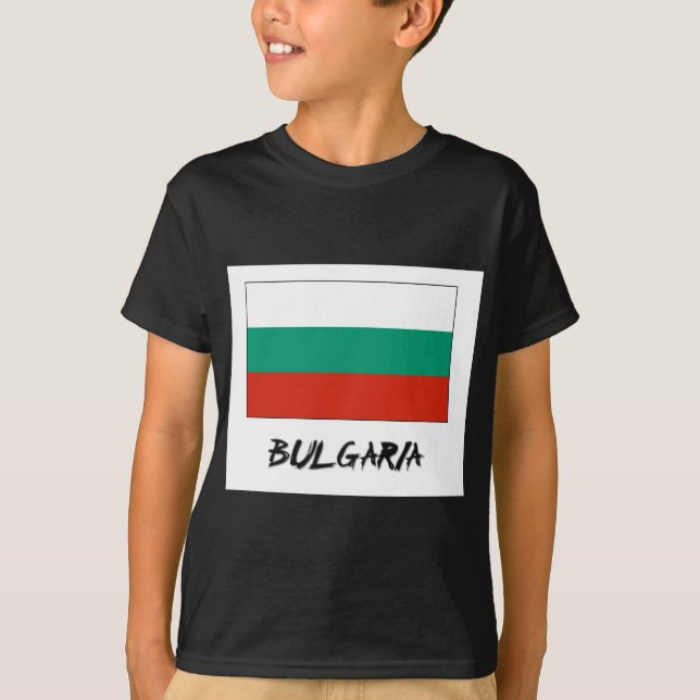 T-shirt Drapeau de la Bulgarie (Devant)