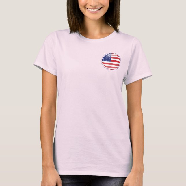 T-shirt Drapeau de la bulle américaine (Devant)
