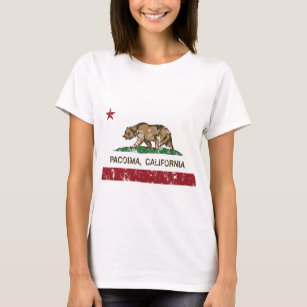 T-shirt drapeau de la Californie de pacoima