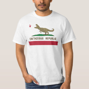 T-shirt Drapeau de la Californie T-rex Dinosaur