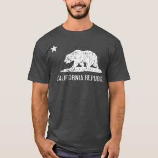T-shirt Drapeau de la Californie vintage 1