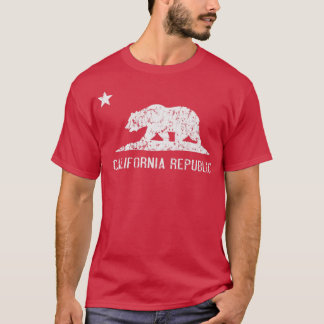 T-shirt Drapeau de la Californie vintage 1