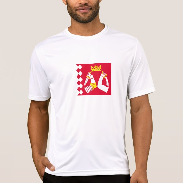 T-shirt Drapeau de la Carélie du Nord (Devant)