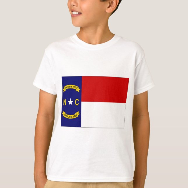 T-shirt Drapeau de la Caroline du Nord (Devant)