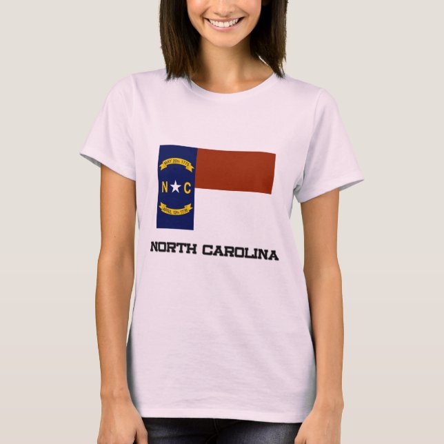 T-shirt Drapeau de la Caroline du Nord (Devant)