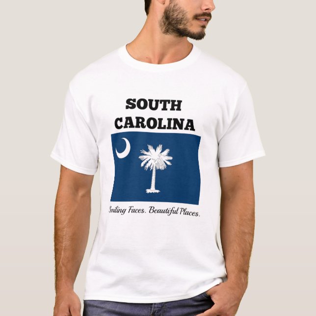 T-shirt Drapeau de la Caroline du Sud (Devant)