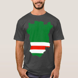 T-shirt Drapeau de la carte nationale de la République tch