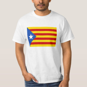T-shirt drapeau de la Catalogne