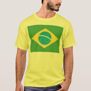 T-shirt Drapeau de la chemise des hommes du Brésil
