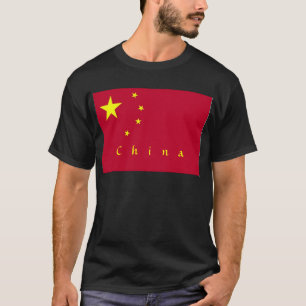 T-shirt Drapeau de la chemise masculine chinoise