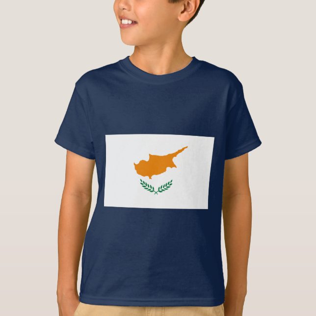 T-shirt Drapeau de la Chypre (Devant)