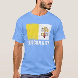 T-shirt Drapeau de la Cité du Vatican Drapeau du pays grun