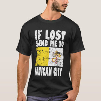 T-shirt Drapeau de la Cité du Vatican vintage