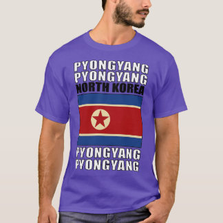T-shirt Drapeau de la Corée du Nord