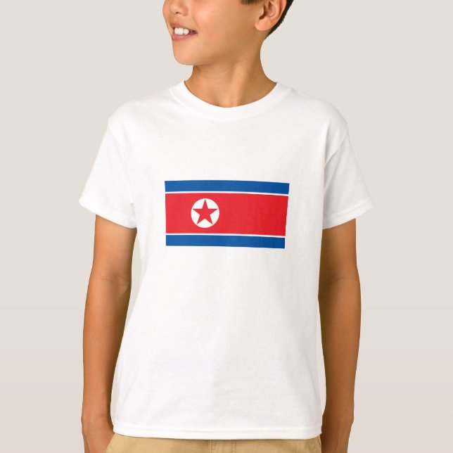 T-shirt Drapeau de la Corée du Nord (Devant)