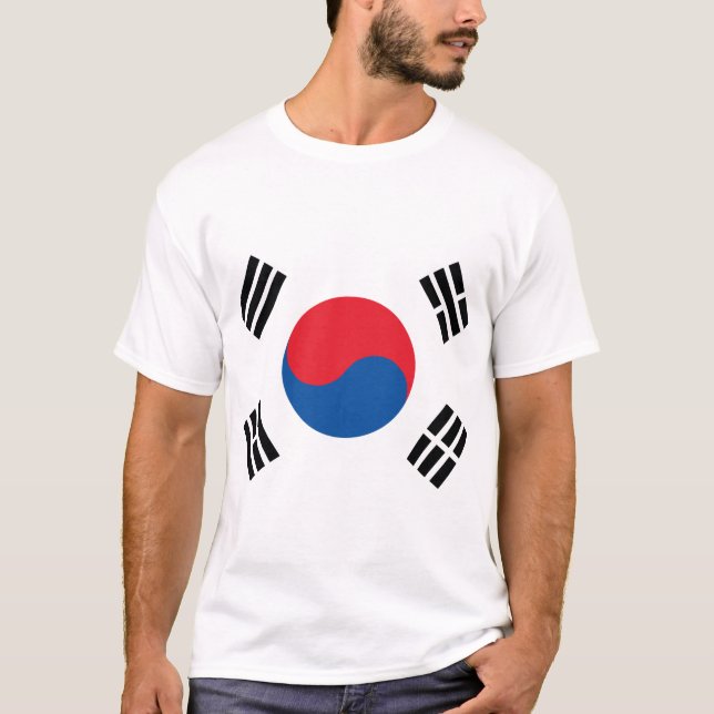 T-shirt Drapeau de la Corée du Sud (Devant)