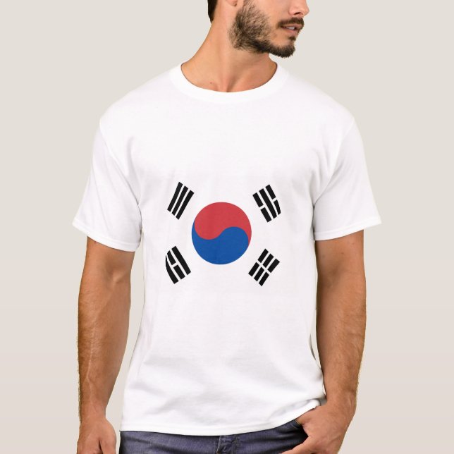 T-shirt Drapeau de la Corée du Sud (Devant)