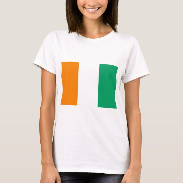 T-shirt Drapeau de la Côte d'Ivoire - Drapeau de la Côte d (Devant)