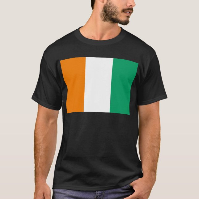T-shirt Drapeau de la Côte d'Ivoire - Drapeau de la Côte d (Devant)