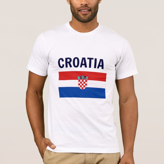 T-shirt Drapeau de la Croatie (Devant)
